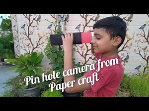 How to make a pin hole camera from paper craft #pinholecamera #sciencemodel #educationaldiy ...