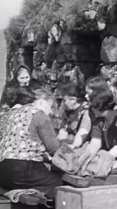 Waulking the cloth, waulking the song. Modern carding and spinning techniques allow for much lighter, finer yarns, which makes for a soft and wearable fabric. The finishing processes have also been refined over the years, meaning the "handle" of Harris Tweed® today is almost unrecognisable from what it was a century ago.100 years ago the raw, unfinished, fabric was stiff, loose, and rough. Through a rhythmic, communal process called walking, women would soften and shrink it by hand.They sang pow