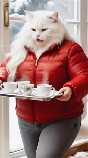 #animals #cat #cartoon #forkids #dudia shaka laka boom bom moti lady cat cartoon