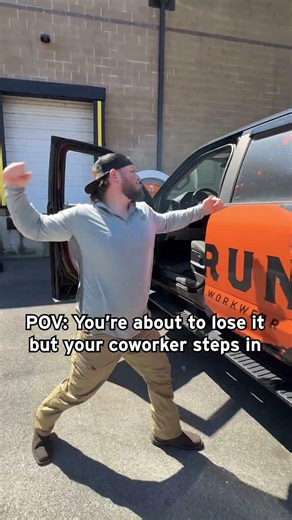 Only thing that calms him down #bluecollar #funny #fyp #viral