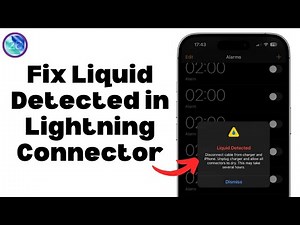 How To Fix Liquid Detected in Lightning Connector?