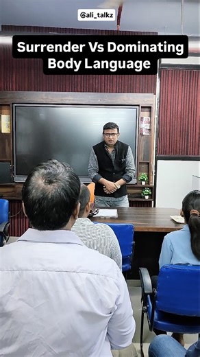 Akhtar Khan on Instagram: "Surrender Vs Dominating Body Language @ali_talkz"