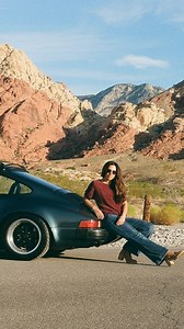 Period correct 📷: @kaibroa, who shot on his 1979 Minolta XG9 with 50mm lens. We went out to Red Rock Canyon shortly after sunrise (and before it got scorching hot!) to capture these unaltered, unfiltered photos of my 1978 Porsche 911SC in Petrol Blue Metallic, which they should have named Chameleon. The color is different in every photo and lighting 😍🩵 I really, really like how the @rennline roof rack compliments the lines of the car and am looking forward to putting it to practical use on my