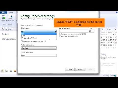 Windows Live Mail: How to Configure a POP Email Account