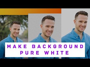 How to create a WHITE BACKGROUND in Photoshop