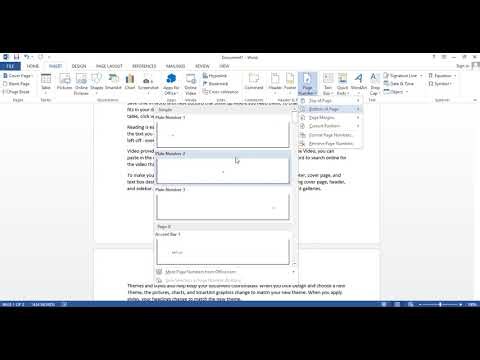 How to Quickly Add Multiple Type Of Page Number In Word