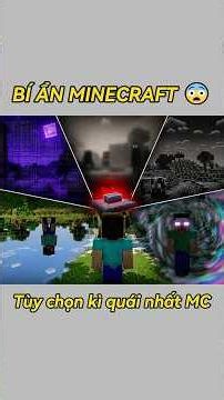 Tùy Chọn Bí Mật Kỳ Dị Nhất Minecraft 😱🎮🔧