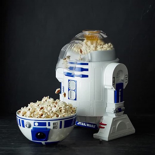 52K views · 414 reactions | This lovable droid is joining you for movie night.  Star Wars R2D2 Popcorn Maker: https://bit.ly/3lbMTfD | Williams Sonoma | Facebook