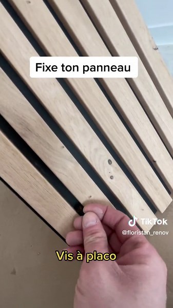 Comment fixer un panneau en tasseaux de bois