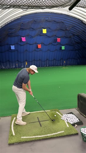 Working on keeping the swing shorter with good body moves | swing