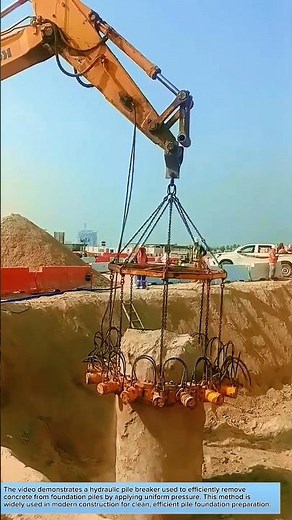 How Hydraulic Pile Breaker Works | Concrete Pile Cutting Technology