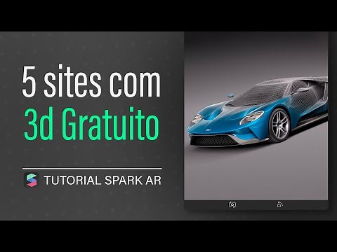 5 sites para baixar Objetos 3d de graça - Spark Ar Studio Tutorial