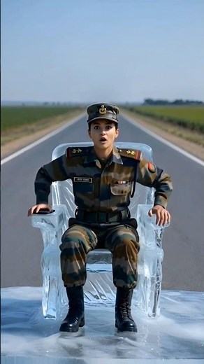 Indian Lady Soldier Rescues Grandma From Robot Hippo 😭🔥 #ai #army #hippo