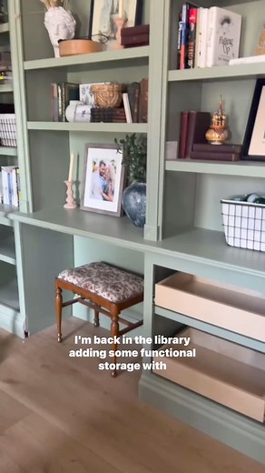 Adding hidden functionality to the library today! 🎉 #ad I’m tired off all the cord build-up in the kitchen so it was time to create a designated space for all the chaos @DockingDrawer creates in-drawer outlets that are easy to install in new or existing drawers! They have a ton of power configurations to better suit your needs I installed the Blade for my printer drawer and the Blade Duo for the primary charging station We will be charging everything from laptops to gaming controllers Comment “