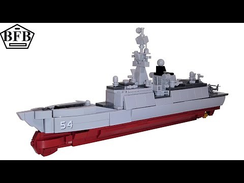 Sluban M38-B0702 | Model Bricks | 054A Frigate 1:450 Scale | Speed Build Review