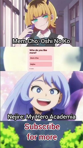 Waifu Battle #16 Mem-Cho vs Nejire Hado