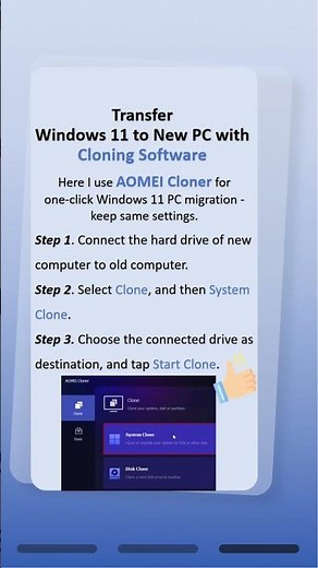 How to Transfer Windows 11 to New Computer#windows11 #clone #migration #newpcsetup #howto #short