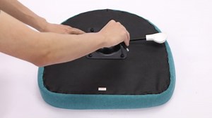 edx Makeup Chair Armless Office Chair With Wheels, Comfortable Home Office Desk Chair, Adjustable Swivel Upholstered Fabric Makeup Task Computer Chair, Gray