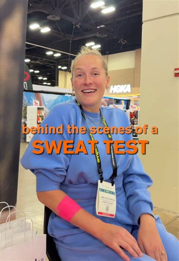 Ever wondered how a sweat test is done?? BTS with salty @Emma Abrahamson 🧂 #sweattest #runclub