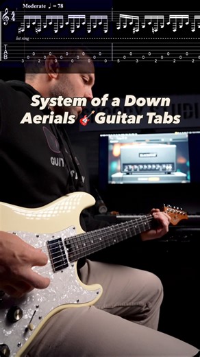 Guitar Tabs & Guitar Lessons on Instagram: "System Of A Down - Aerials Guitar Tabs 🤘 Gear Used: Guitar - Jack Fowler Schecter 🎸 Amp - Blackstar St James Plugin 🔊 Strings - Elixir Nanowebs 🧵 Tabs - Guitar Pro 8 📑 Interface - Apogee Symphony #guitartabs #systemofadown #elixirstrings #blackstaramps #schecterguitars"