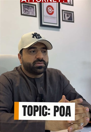 What is Power of Attorney? 📄💼 Ever wonder how to handle legal matters in the UAE if you’re abroad? 🤔 In this video, we break down everything you need to know about Power of Attorney (POA). Whether it's for license changes or car transfers, a POA allows someone you trust to act on your behalf in government sectors. 🚗🤝 Don't let distance hold you back! Watch now to learn how a POA can simplify your life. 🌟 #businessowner #clickandconnect #UAE