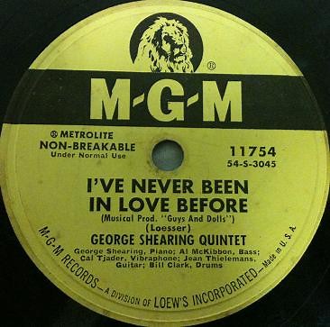 The George Shearing Quintet - I've Never Been In Love Before / Mambo Inn