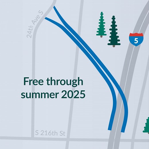 The new SR 509 Expressway is opening soon between I-5 and 24th Avenue South. It provides an alternate route for drivers in the SeaTac area. Good things to know: - It is a completely tolled expressway with no carpool lanes. 🚚 - There will be no tolls on existing routes, including SR 509 north of South 188th Street.👍 - You can try it free through summer! 👏 | WSDOT