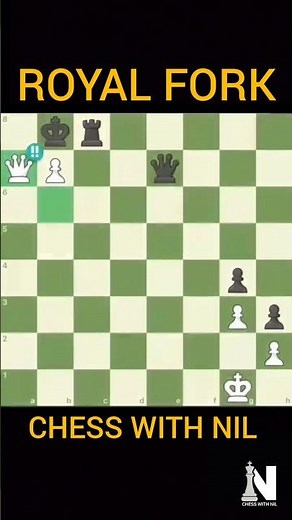Epic Royal Fork Trap! Both King and Queen Attacked in One Move 😱 #shorts