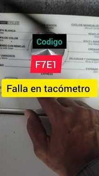 FALLA EN TACÓMETRO LAVADORA WHIRLPOOL SMART LOAD