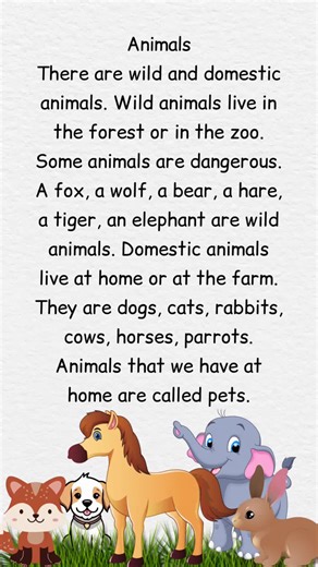 Learn About Wild and Domestic Animals