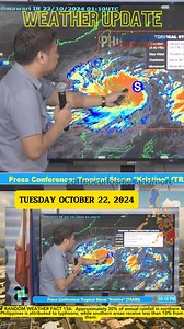 LATEST (5:00PM) BAGYO UPDATE: TUESDAY OCTOBER 22, 2024 (TROPICAL STORM "KRISTINE") #WeatherUpdate #weatherforecast #WeatherPH #weatherreport #BagyoUpdate | Coffee Curiosities and More
