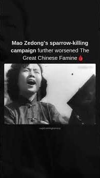 Mao Zedong’s sparrow killing campaign further worsened The Great Chinese Famine