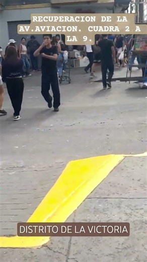 Recuperaion de la Av. Aviacion en rl distrito de la Victoria.