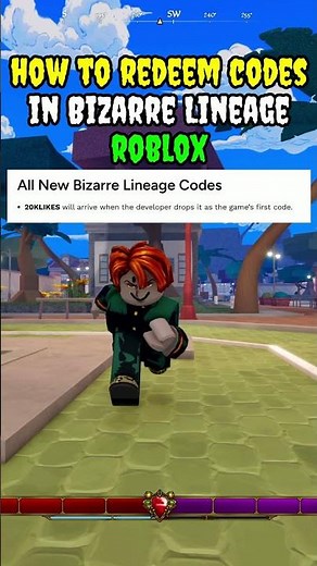 HOW TO REDEEM CODES IN BIZAREE LINEAGE ROBLOX | BIZARRE LINEAGE CODES #roblox