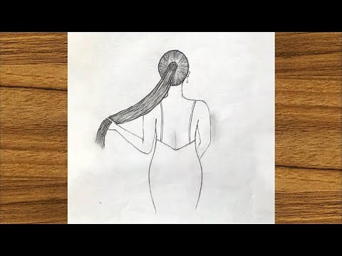 How to draw a girl for beginners | Easy drawing tutorial