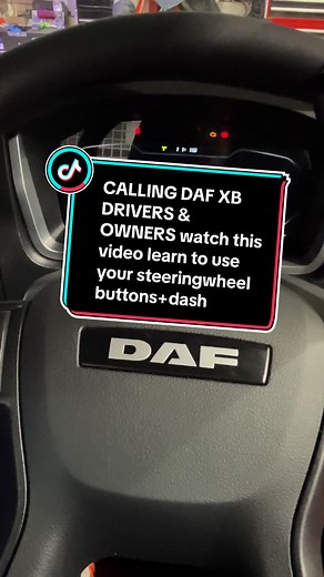 Navigate DAF XB Steering Wheel and Dashboard Buttons