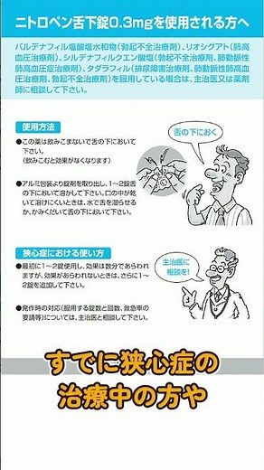 ニトロペン舌下錠の使用方法が変わりました！#shorts