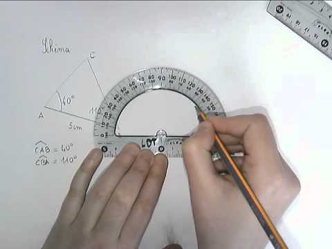 Méthode pour construire un triangle connaissant une longueur et deux angles