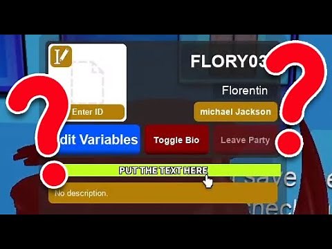 Showing how the New Bio Works in Roblox TPRR
