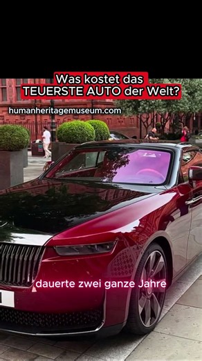 Was kostet das TEUERSTE AUTO der Welt?