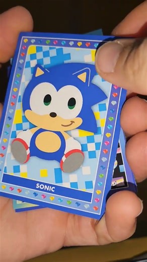 #sonic #unboxing #card #tradingcards #panini #figurine #sonicthehedgehog #tails #videogames #gioco