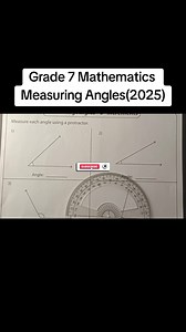 Measuring Angles with a Protractor in Grade 7