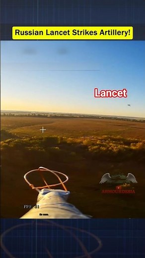Russian Wire-Guided Drone Spots Target for Lancet Strike!