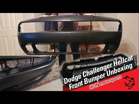 Dodge Challenger Hellcat Bumper Unboxing for Challenger R/T By Ikon motorsports // Part 1