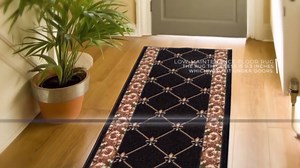 PLAYA RUG Trellis French Blue 26 in. W x 10 ft. L Runner Rug/Stair Runner 22 sq. ft. FRENBLUE-26X10