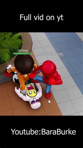 ROBLOX Spiderman came to my rescue #spiderman #milesmorales #intothespiderverse #roblox #YN