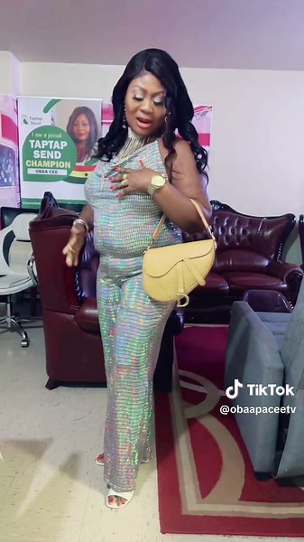 Stylish Indoor Fashion Showcase in Sequined Jumpsuit