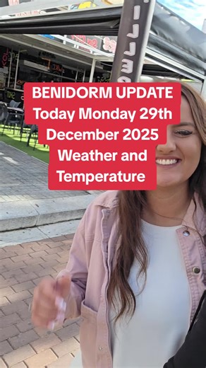Benidorm Weather Update for December 29, 2025