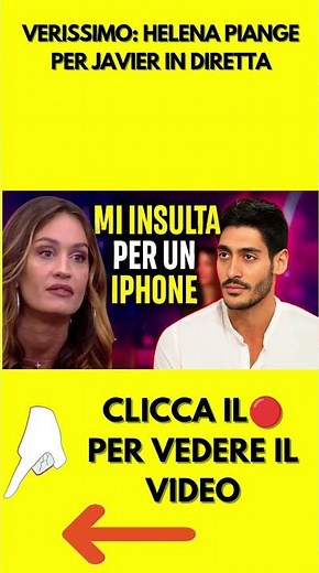 VERISSIMO: HELENA PIANGE PER JAVIER IN DIRETTA