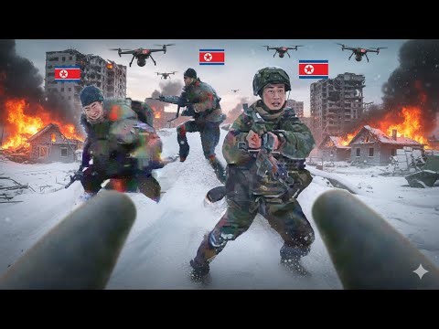 Ambush: North Korean Meat Wave Collapsed! Stryker Crushed the Russians!